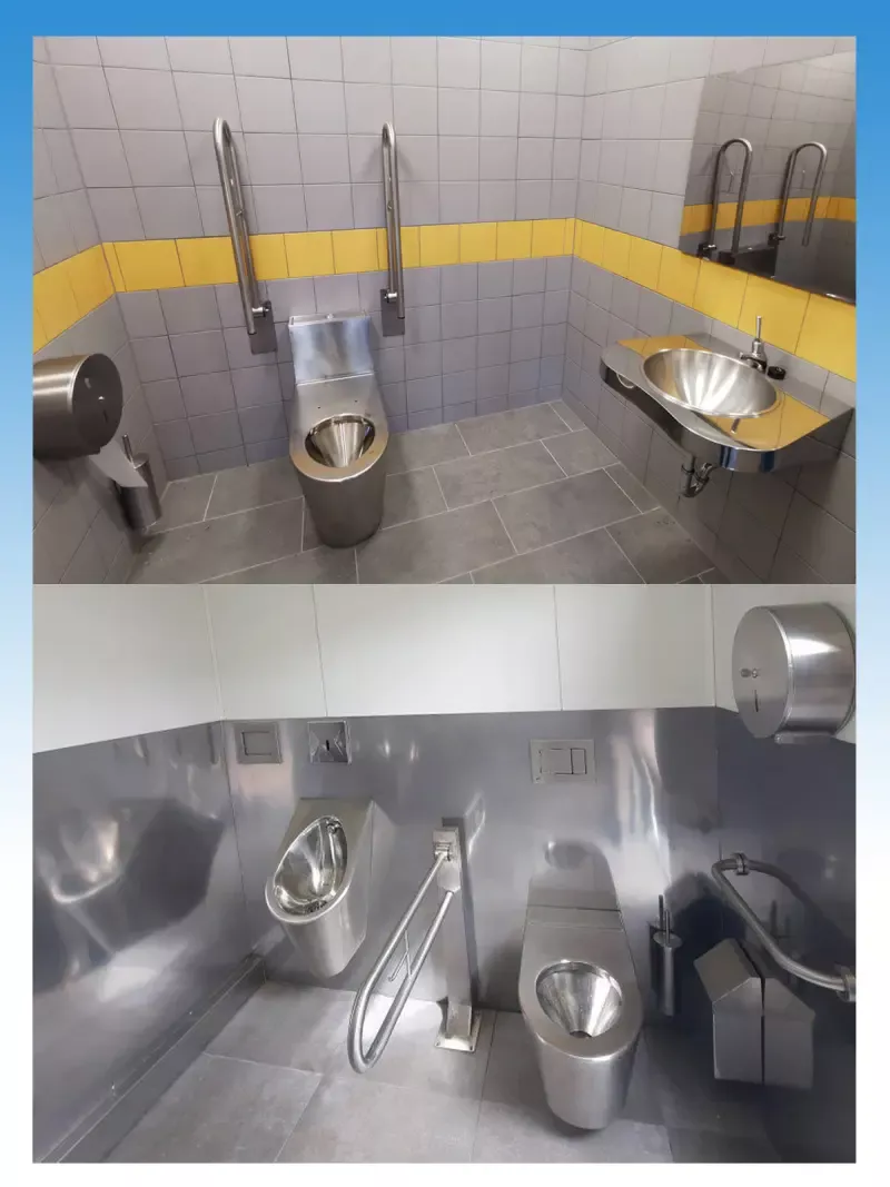 Vasúti illemhelyek, WC-k vandélbiztos termékei