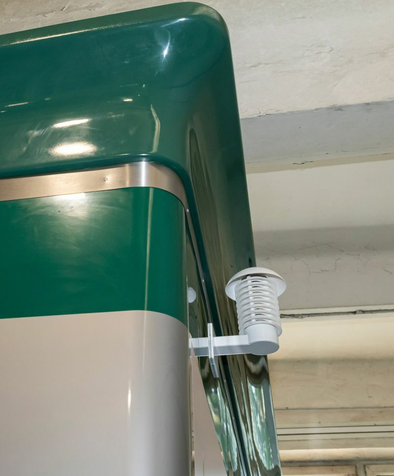 Okos WC, nyilvános WC, külső hőmérséklet mérése