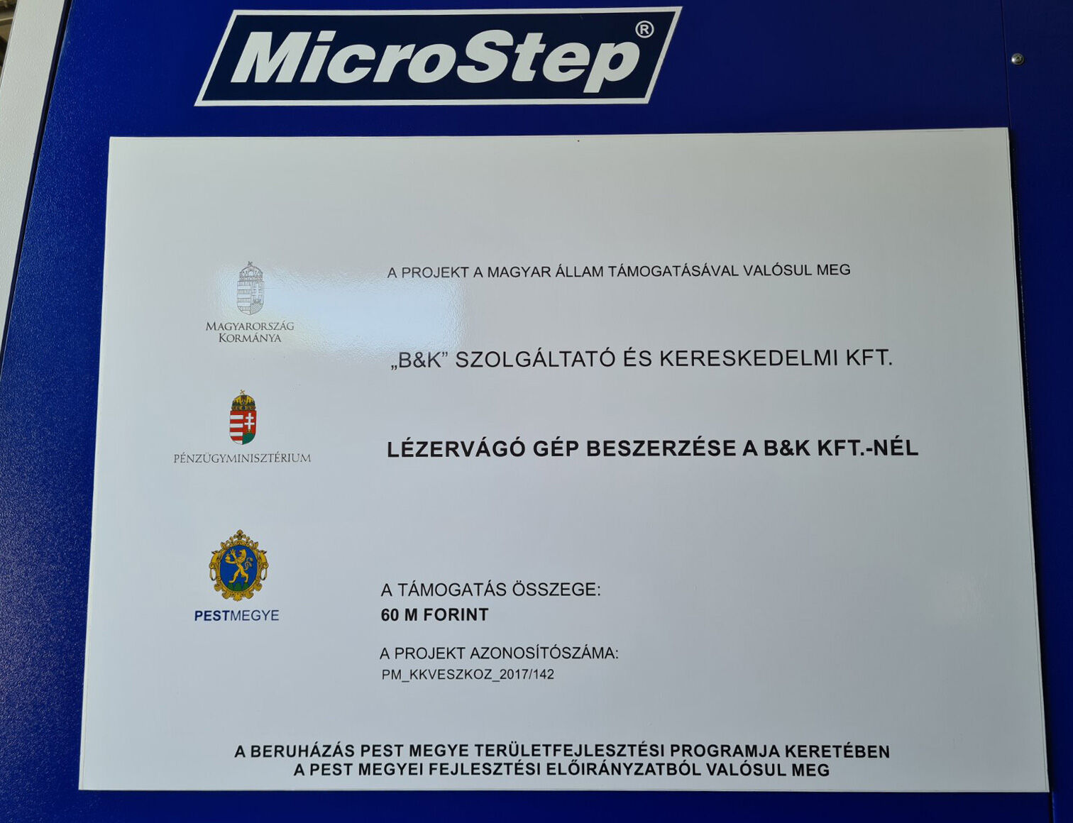 PM_KKVESZKOZ_2017 kódszámú, Mikro-, kis- és középvállalkozások eszközberuházásainak támogatása Pest megye területén