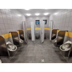 Vasúti és buszpályaudvarok illemhelyeinek szaniter berendezései