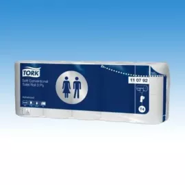 Tork Premium (T4) háromrétegű toalettpapír, 150 lapos, 10 normál tekercses csomag, fehér, 70 db-osával rendelhető!