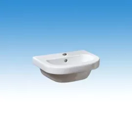 Porcelán gyerek mosdó, 550 mm széles, falra szerelhető