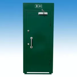 vasajtó, wc ajtó, rozsdamentes ajtó, lemezajtó, kültéri vasajtó, nyilvános wc, köztéri wc, parkoló wc