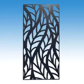 Levél mintás térelválasztó betétlemez, 1960x920 mm