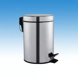 Mediclinics Pedálos hulladékgyűjtő, fedéllel, rozsdamentes acél, matt, 20 l