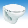 Kép 1/2 - WC csésze, porcelán WC, fali WC, hátsó kifolyású WC