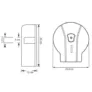 Kép 3/3 - BKH0032411 - WC papír tartó,WC papír tartó fali,WC papír adagoló,toalettpapír tartó,papír adagoló                                                                                                                                                              