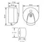 Kép 2/2 - BKH0032711 - WC papír tartó,WC papír tartó fali,WC papír adagoló,toalettpapír tartó,papír adagoló                                                                                                                                                              