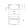 Kép 2/2 - BKH0555371 - WC-papír tartó, toalett papír tartó, alföldi bázis, porcelán wc-papír tartó, kerámia wc-papír tartó                                                                                                                                               