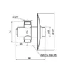 Kép 2/2 - BKH3110551 - nyomógombos csap,fejben keverős csap,zuhanycsap,Idral csap,Idral zuhany,önelzáró csap                                                                                                                                                             