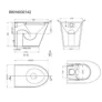 Kép 2/2 - BKH4030142 - WC csésze,rozsdamentes WC,fali WC,alsó kifolyású WC                                                                                                                                                                                               