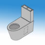 Kép 2/3 - BKH4045341 - Monoblokkos WC rozsdamentes acélból, mozgássérülteknek, falra szerelhető, ülőke nélkül.