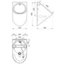 Kép 2/2 - BKH4061041 - rozsdamentes piszoár,piszoár,pissoir,vizelde                                                                                                                                                                                                      