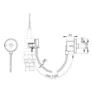 Kép 2/2 - BKH4540111 - pneumatikus WC-öblítő,WC öblítő szelep,Alcaplast                                                                                                                                                                                                  