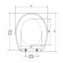 Kép 2/2 - BKH4550212 - Lecsapódásgátlós WC ülőke tetővel normál WC-re, DUROPLAST, fehér, fém zsanérral