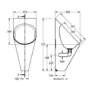 Kép 2/2 - CMPX538WF - rozsdamentes vízmentes pissoir,piszoár,vizelde                                                                                                                                                                                                     