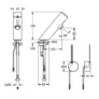 Kép 2/2 - F3EV1003 - Infravezérlésű mosdó csaptelep kevert vízre, 230 V-os tápegységgel.