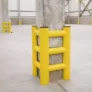 Kép 2/3 - HUGTOWER500X500 - falvédelem, ütközésvédő, raktári ütközésvédelem, rugalmas ütközésvédelem, ütközésvédő korlát, épület-oszlop védelem                                                                                                                          