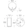 Kép 2/2 - M783CS - Mediclinics Ipari WC papír tartó közepes tekercshez, matt felületű rozsdamentes acélból, D250×125 mm