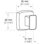 Kép 2/2 - MEDAI0033C - Mediclinics,ruhafogas,rozsdamentes ruhafogas,fali fogas                                                                                                                                                                                           