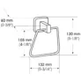 Kép 2/2 - MEDAI0115CS - Mediclinics,törölköző tartó,törölköző tartó kengyel,fürdőszoba törölköző tartó,fali törölköző tartó                                                                                                                                              