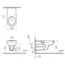 Kép 2/2 - TH460W - WC csésze,porcelán WC,fali WC,hátsó kifolyású WC,akadálymentes WC,mozgáskorlátozott WC                                                                                                                                                                