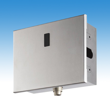 MCM Infrás WC öblítő falon belüli kivitelben, rozsdamentes acél előlappal, 230 V tápegységgel.