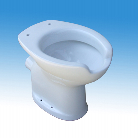 Idral Porcelán WC-kagyló mozgáskorlátozott felhasználók részére, magasított, padlón álló, hátsó kifolyással